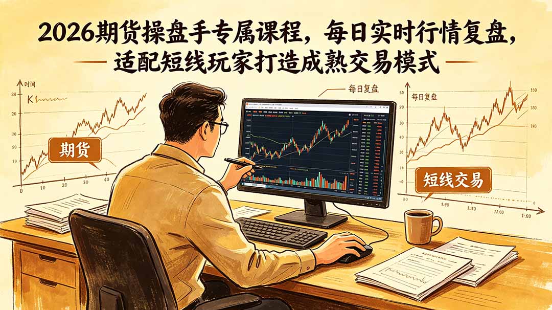 2026期货操盘手专属课程-更新6月，每日实时行情复盘，适配短线玩家打造成熟交易模式-源创文化-轻创终点站
