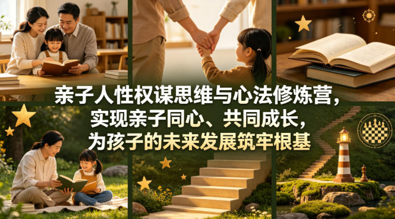 亲子人性权谋思维与心法修炼营，实现亲子同心、共同成长，为孩子的未来发展筑牢根基【音频】-源创文化-轻创终点站