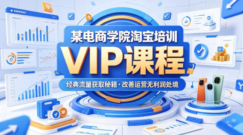 某电商学院淘宝培训VIP课程，各种经典有用的流量获取秘籍，改善运营产品没利润的处境(2026年5月)-源创文化-轻创终点站