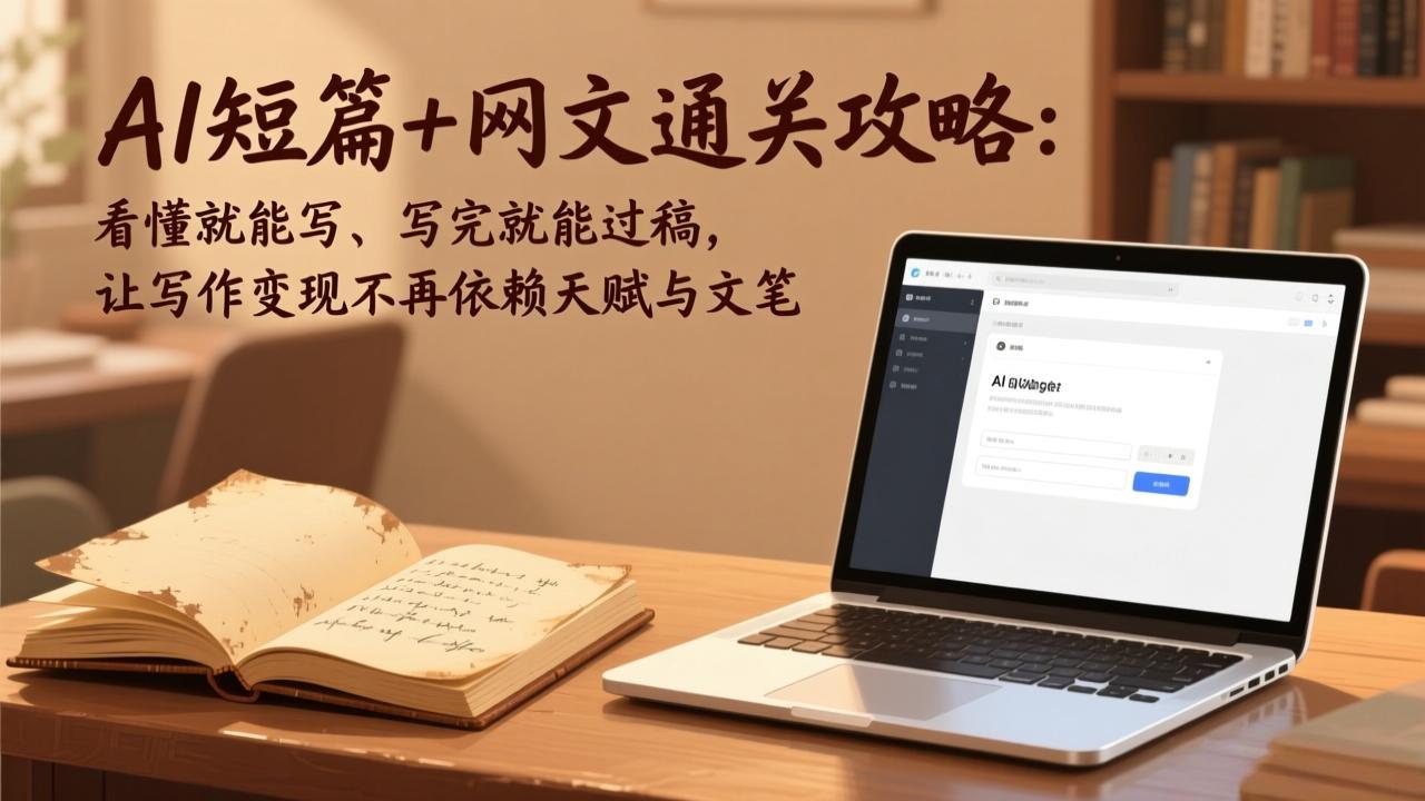 AI短篇+网文通关攻略-更新4月：看懂就能写、写完就能过稿，让写作变现不再依赖天赋与文笔-源创文化-轻创终点站