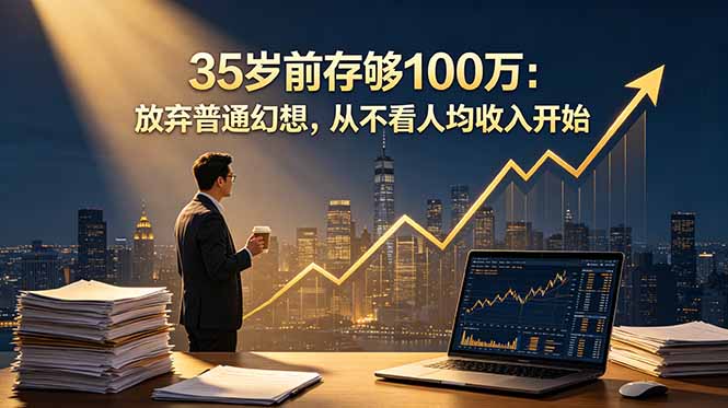 35岁前存够100万：放弃普通幻想，从不看人均收入开始-源创文化-轻创终点站