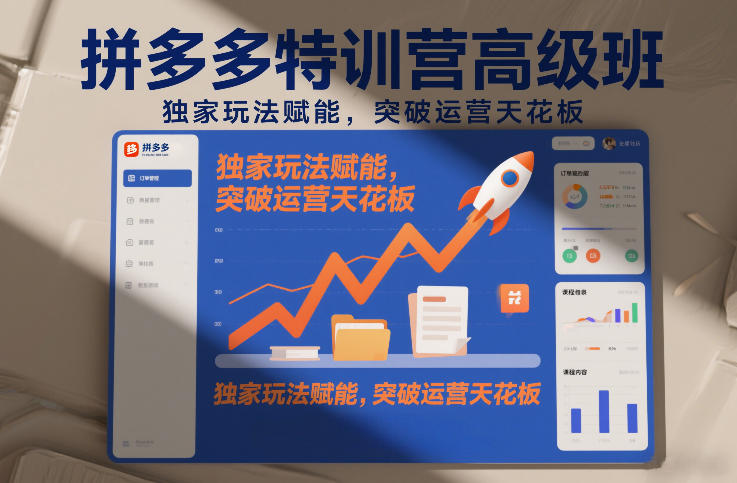 拼多多特训营高阶班，独家玩法赋能，突破运营天花板(更新26年4月24日)-源创文化-轻创终点站